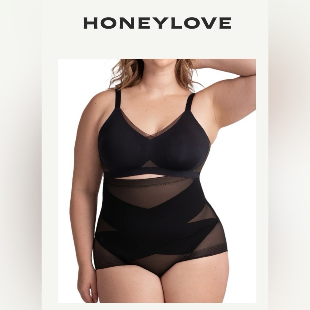 Honeylove Super pow Sculpting Black Shorts  Shapewear  1X